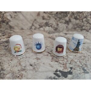 Lot Of 4 Gimbel And Sons Made In‎ England Thimbles
